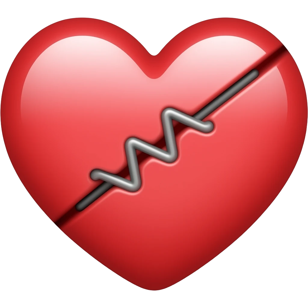 Cœur avec 1 stent emoji