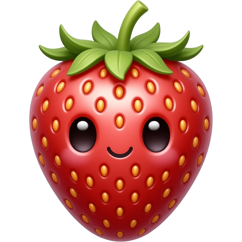 a emoji of cute strawberry emoji
