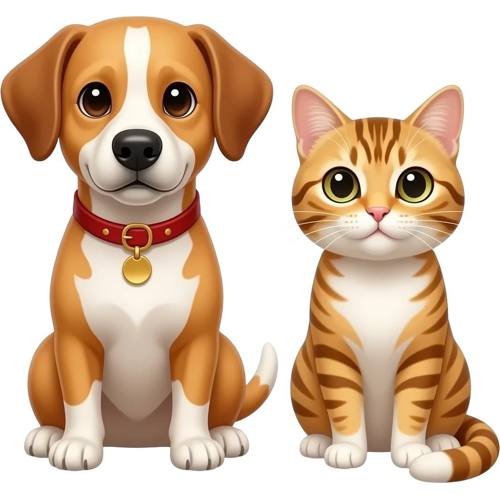 a vet a dog and a cat emoji