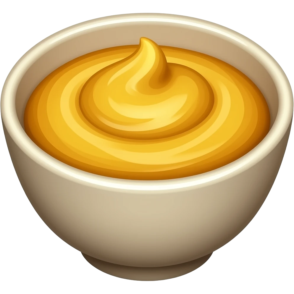 bowl with yellow dip emoji