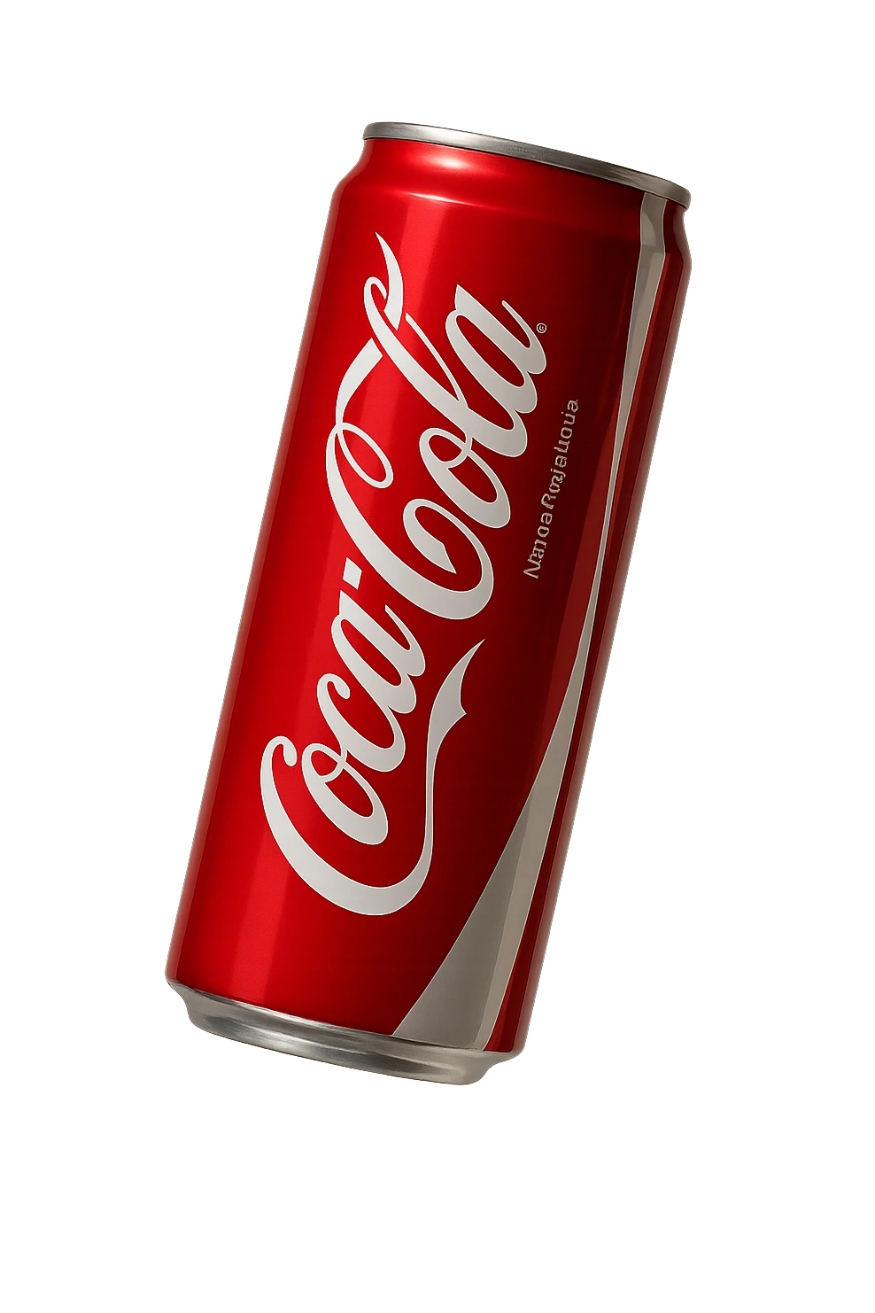coca cola iperrealistica fluttua in aria emoji