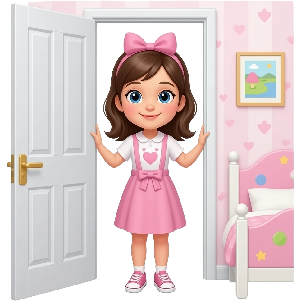 girl kids room door emoji