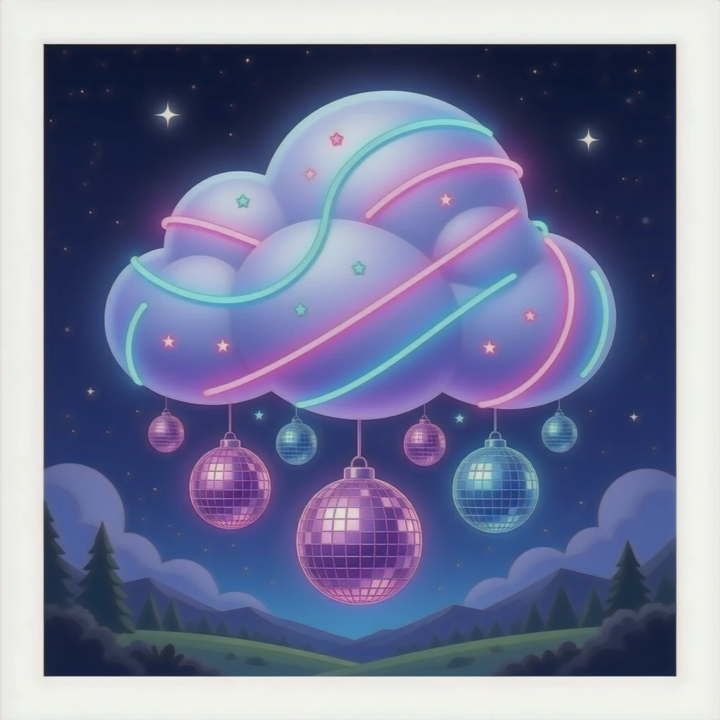 disco cloud emoji