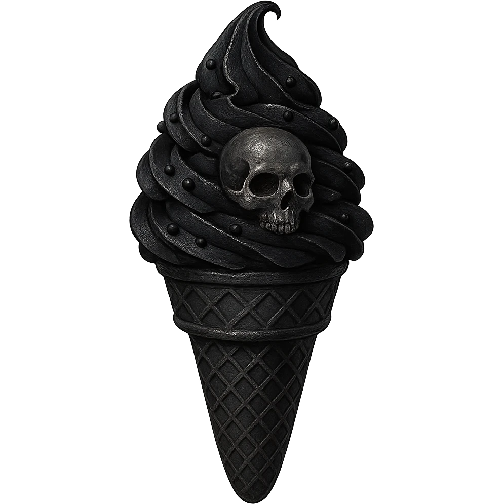 gothic ice cream emoji