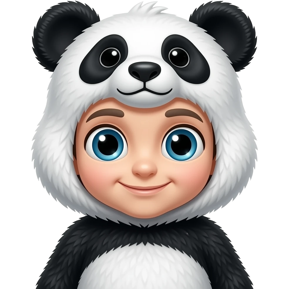 Stich disfraz de panda emoji