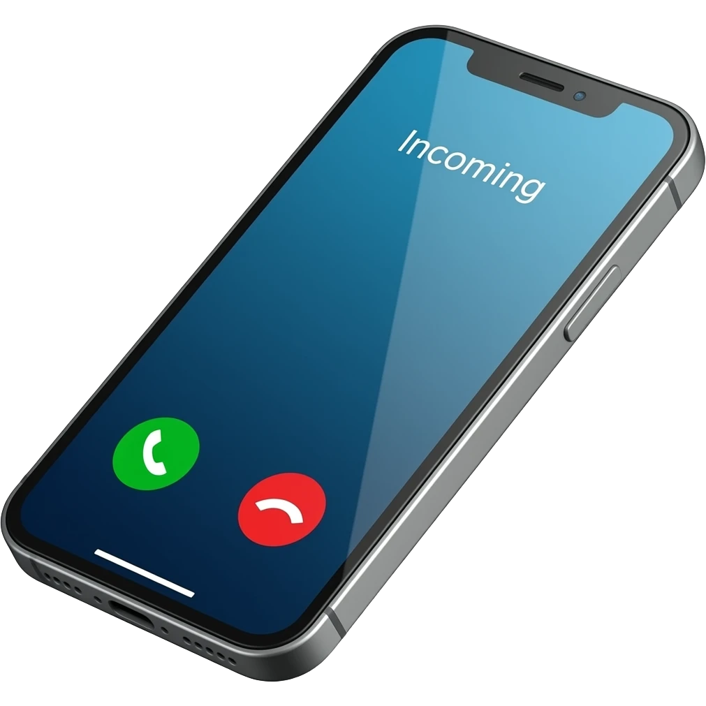 smartphone calling emoji