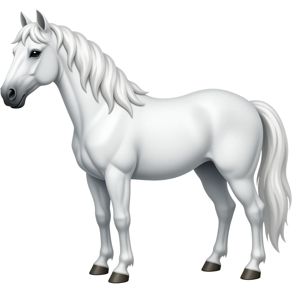 White horse emoji