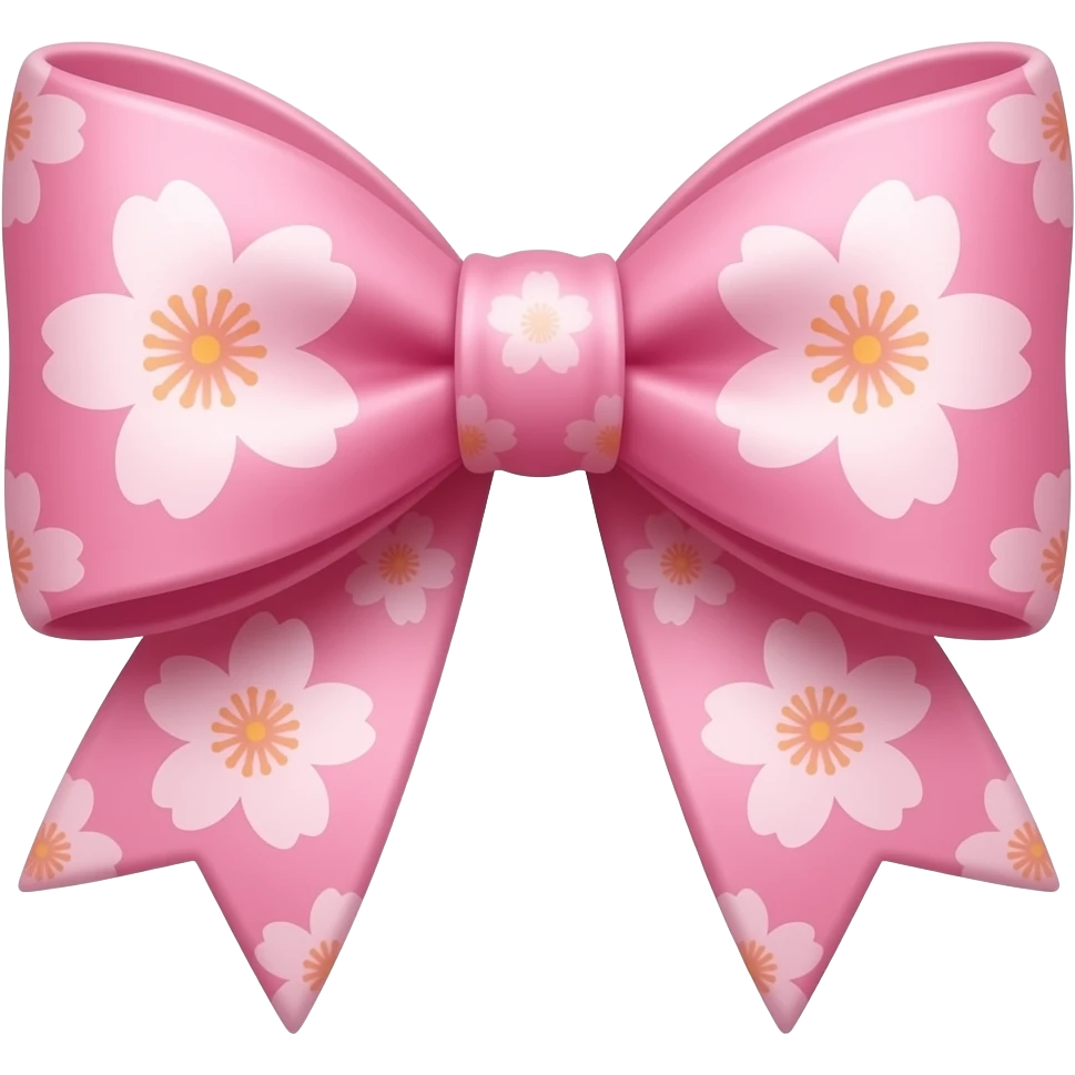 Sakura bow emoji
