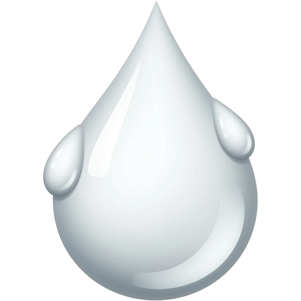 White drops of liquid emoji