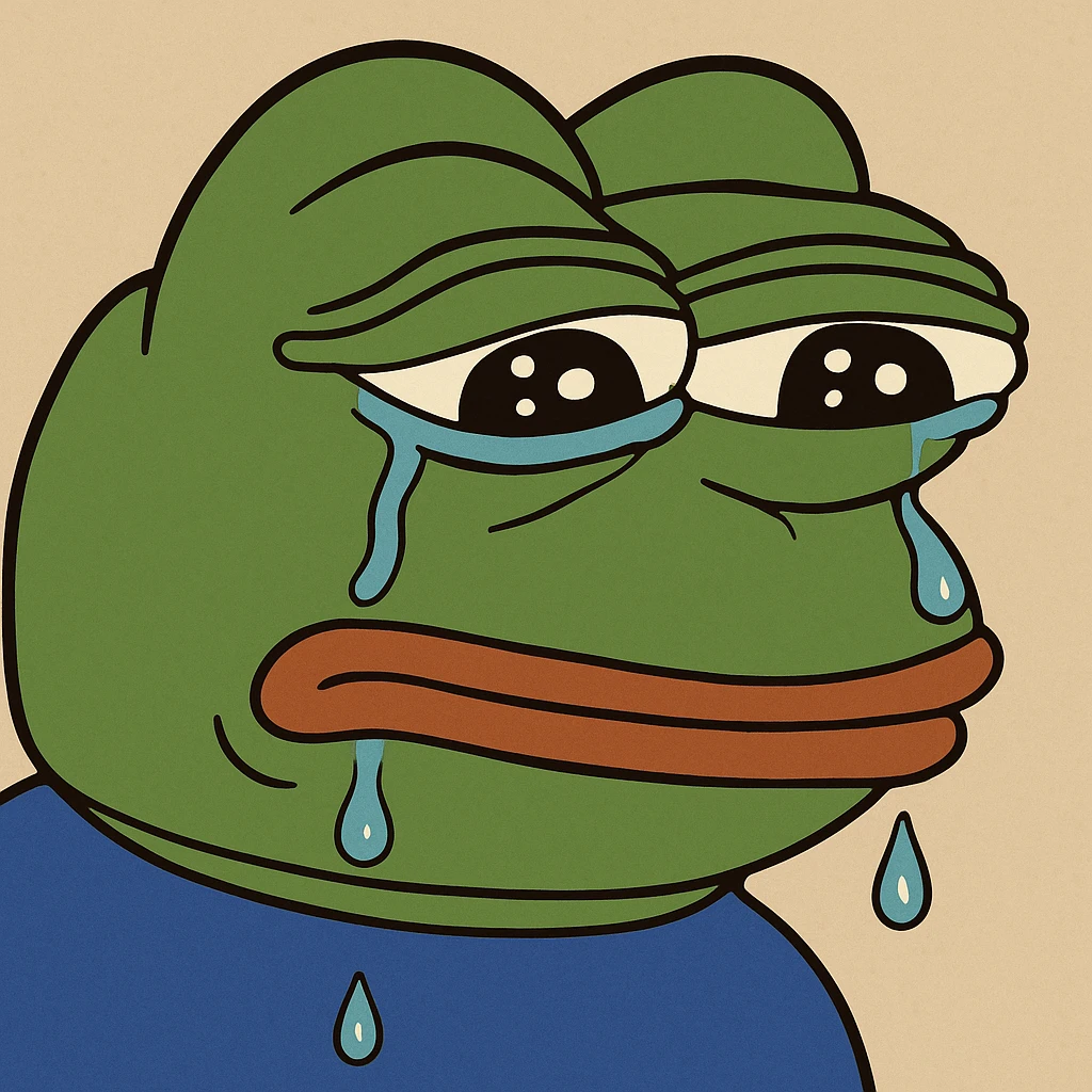 pepe the frog crying emoji