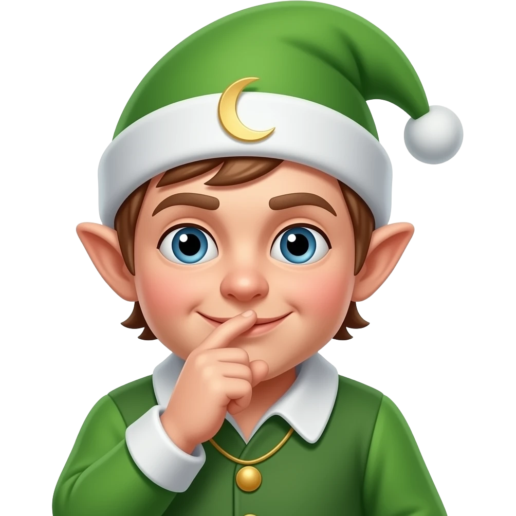 Elf sniffing toes emoji