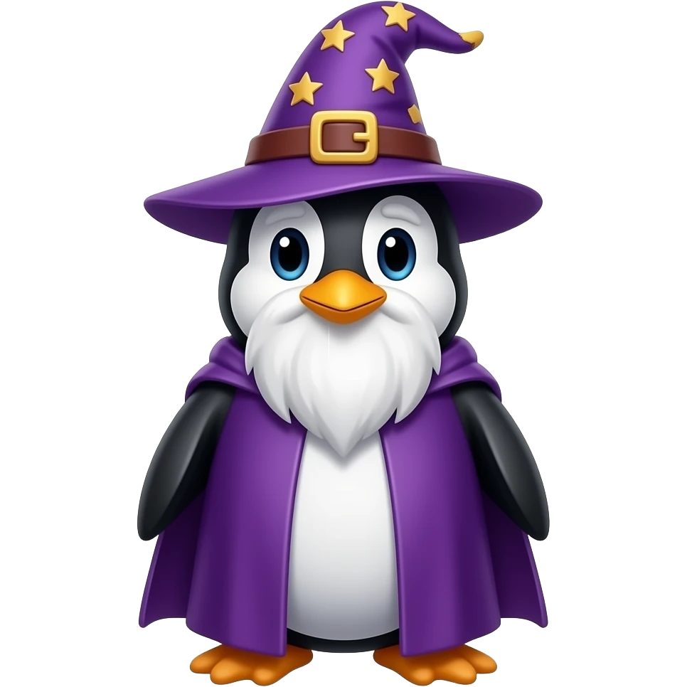 Penguin Wizard emoji