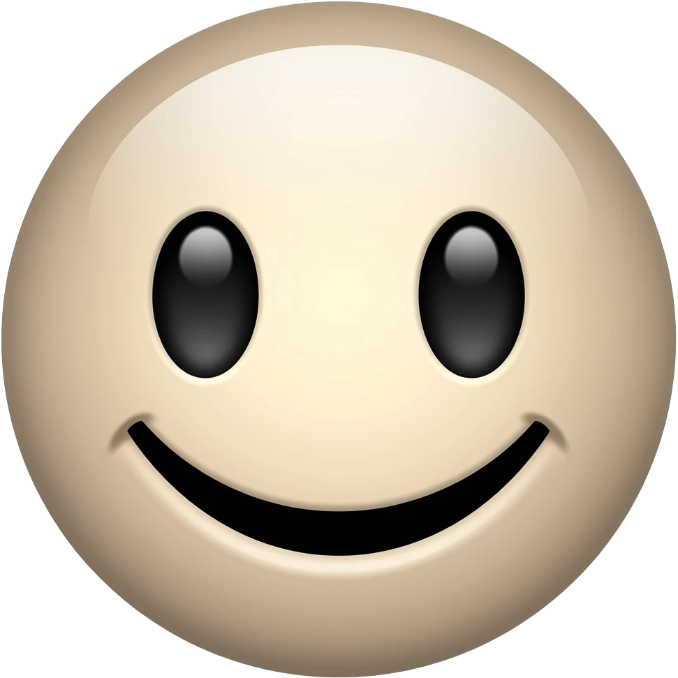 Happy emoji Face but the whole head is gone but the face is still there emoji