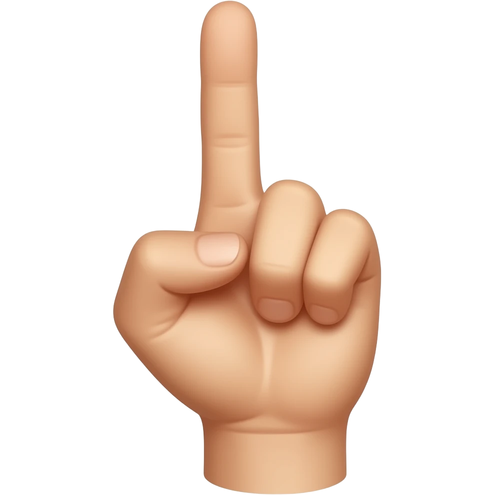 Middle finger emoji