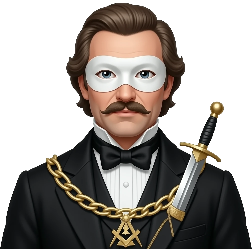 Freemason dressed as a highway man emoji