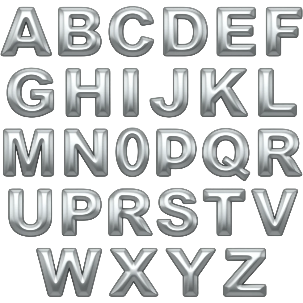 shiny floral all letters in alphabet A emoji