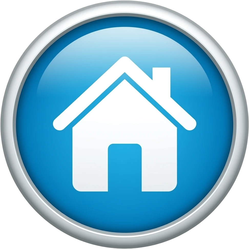 white botton with a house on it emoji