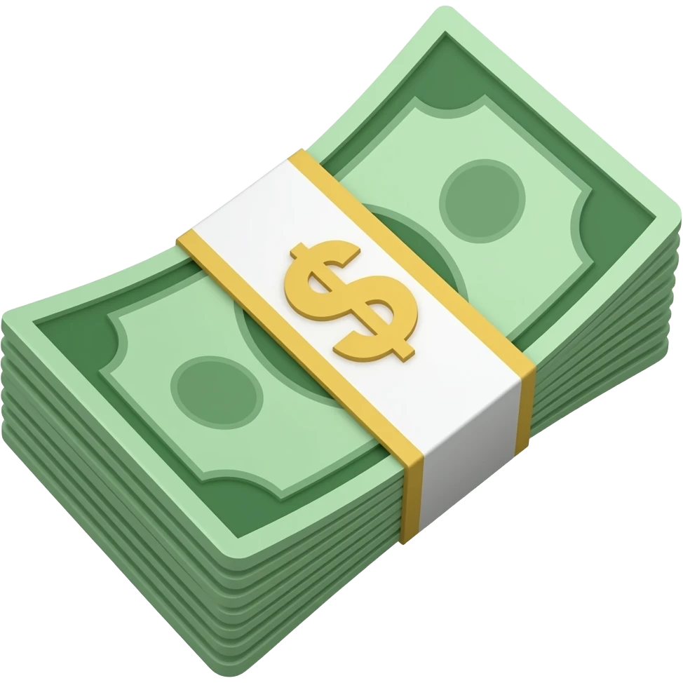 an emoji that has text saying "TRADER NEWS" with a wad of cash emoji