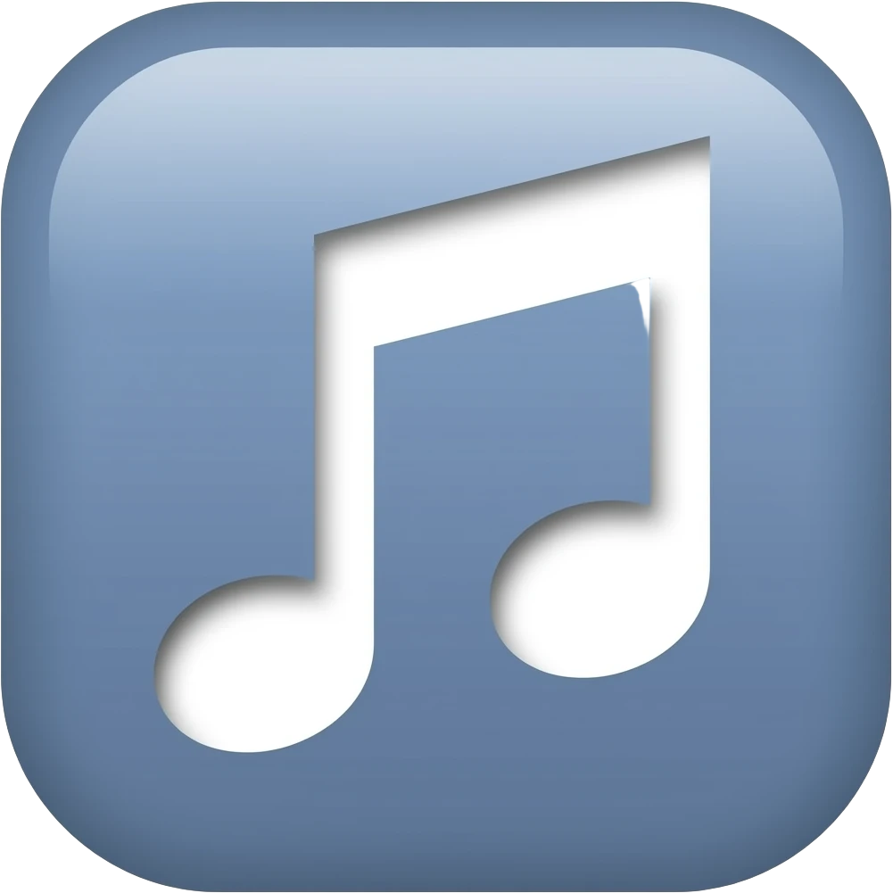 i want a queue emoji for music in white emoji