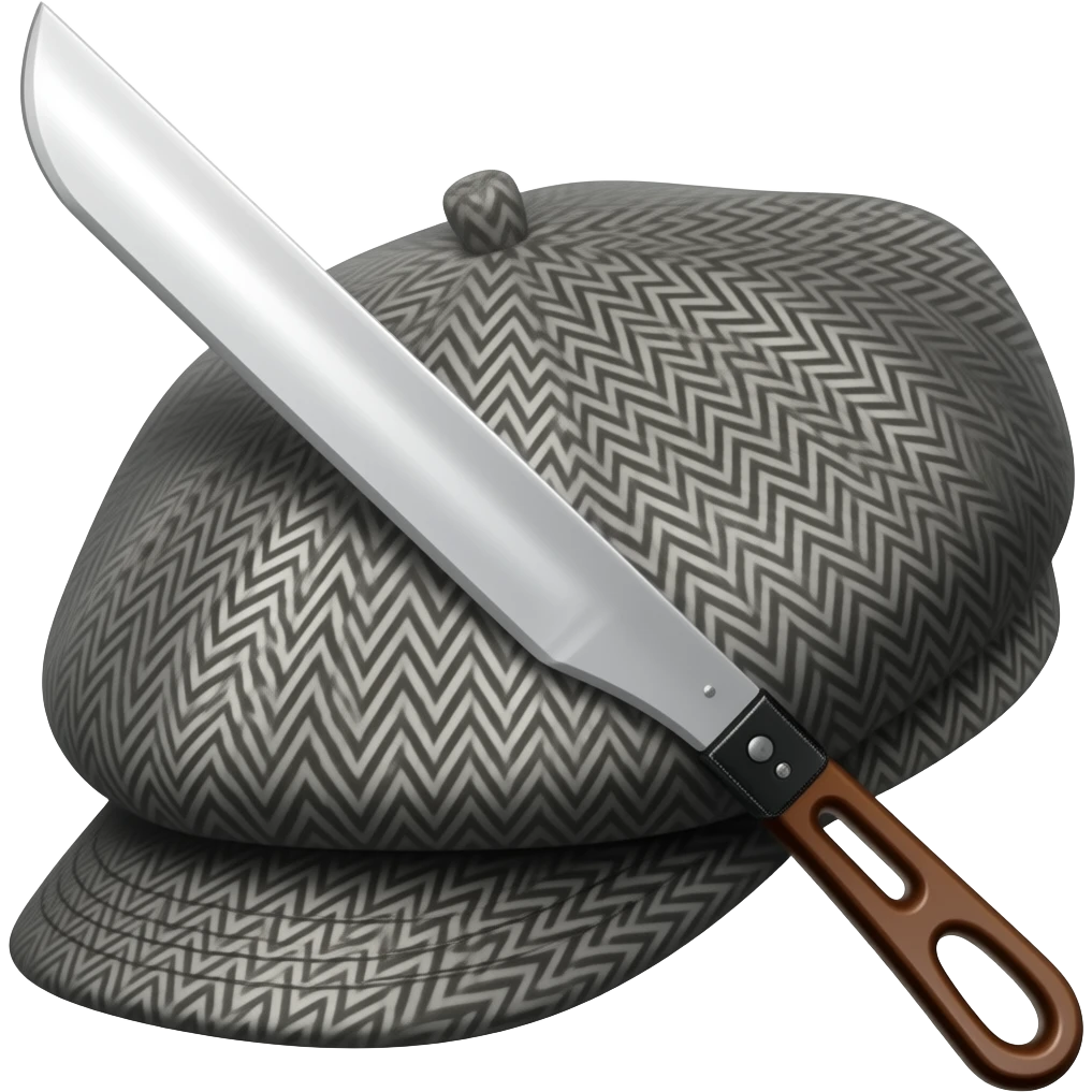 peaky blinder navalha boina emoji