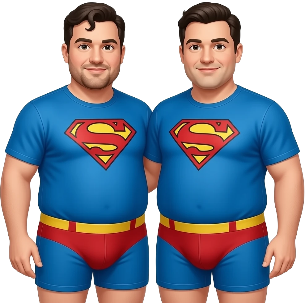 Superman fat underwear briefs hot 2 fat men close emoji