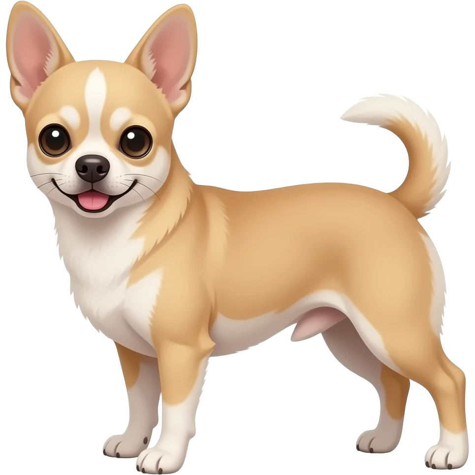 powerful  beige chihuahua sticker emoji