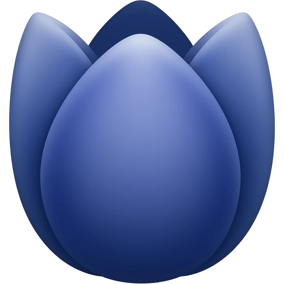an emoji similar to the tulip but dark blue - purple (🌷 -> blue) similar to an Agapanthus emoji