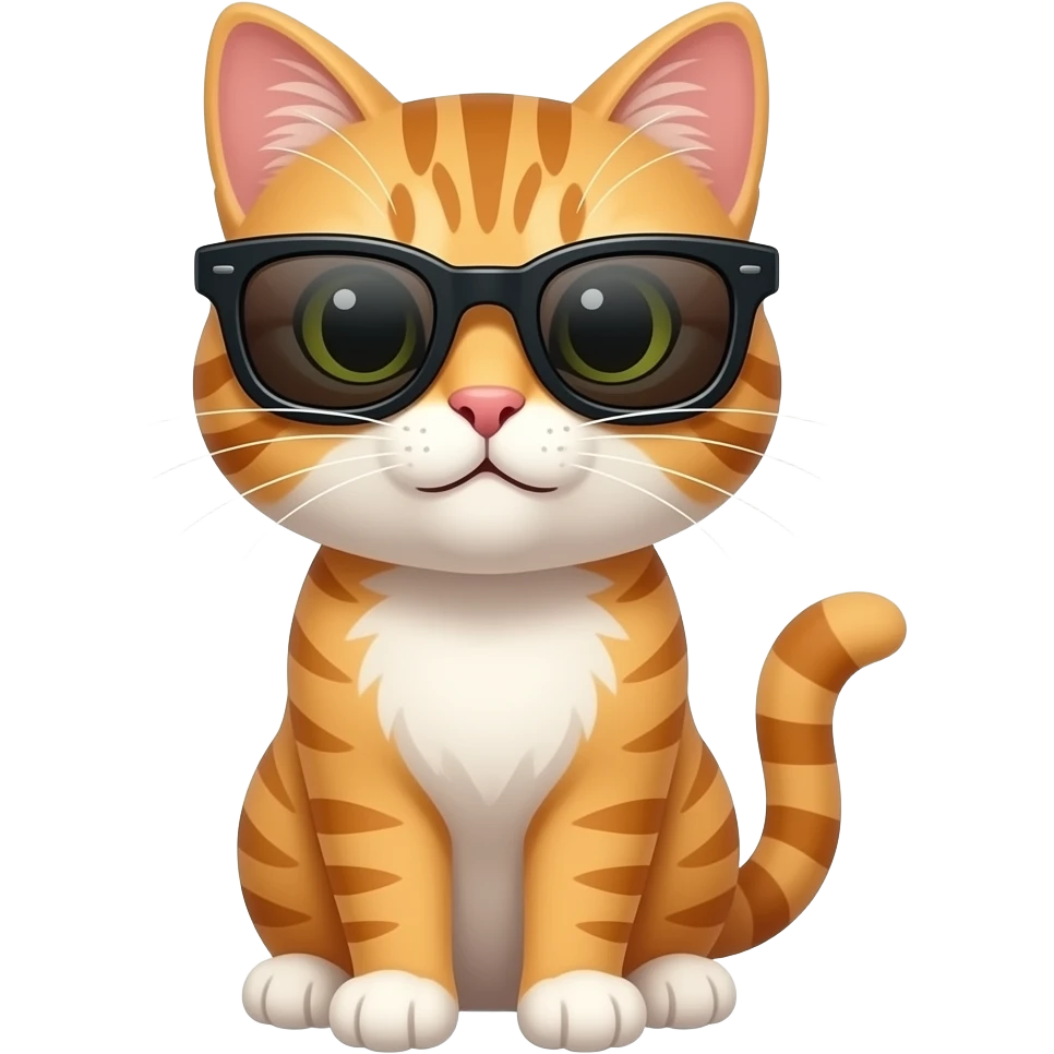 Cat wearing sunglasses emoji
