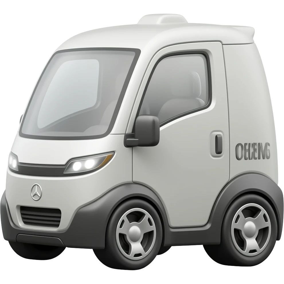 futuristic delivery car emoji