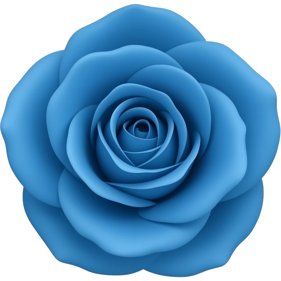 Blue rose emoji