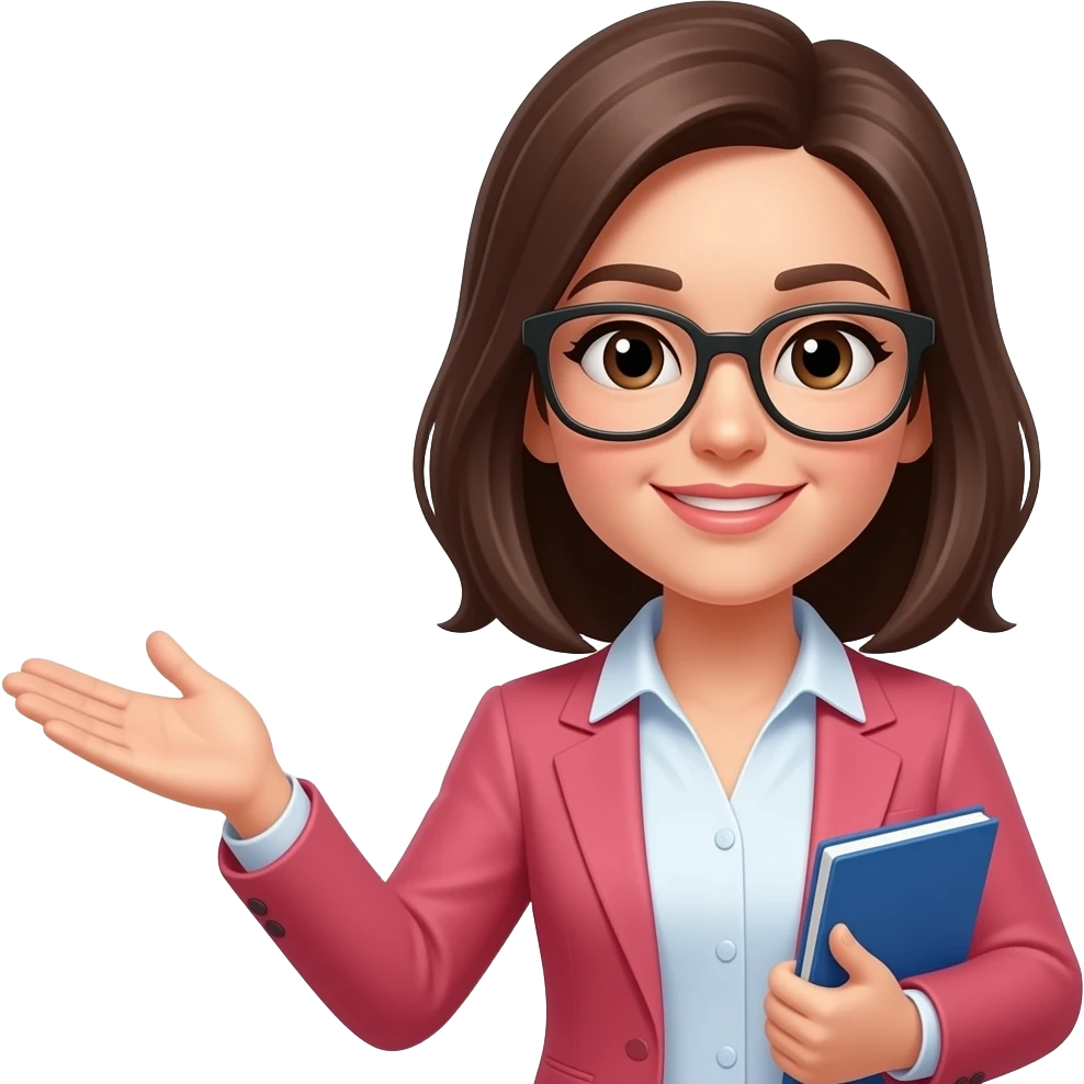 mulher dando aula emoji