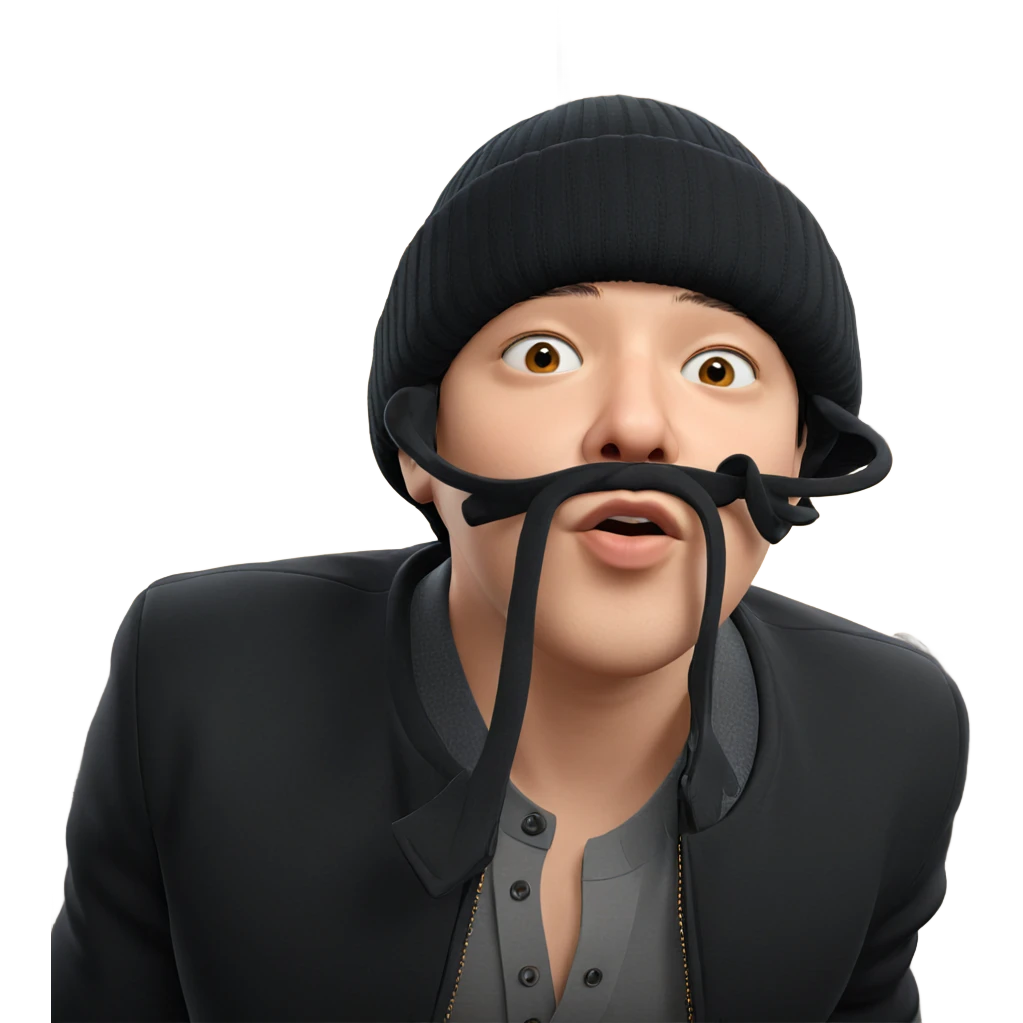 curious boy in a hat emoji