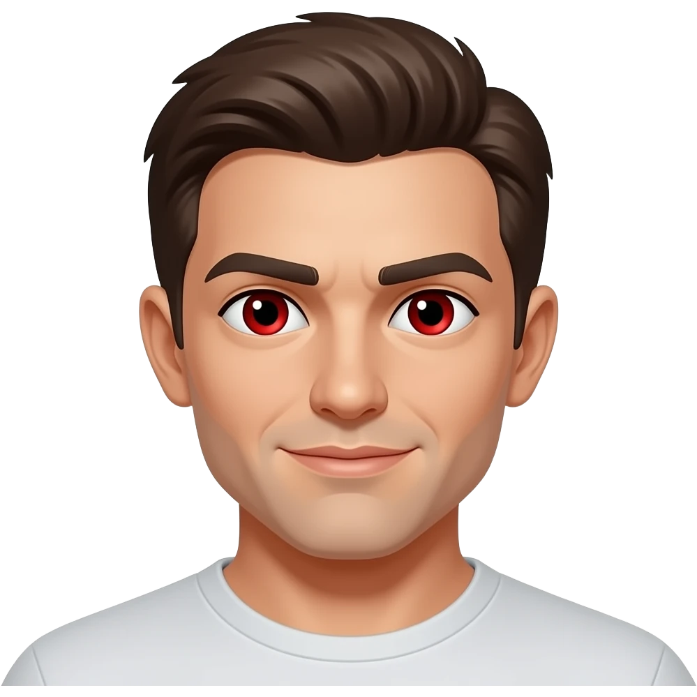 Make his eyes red emoji