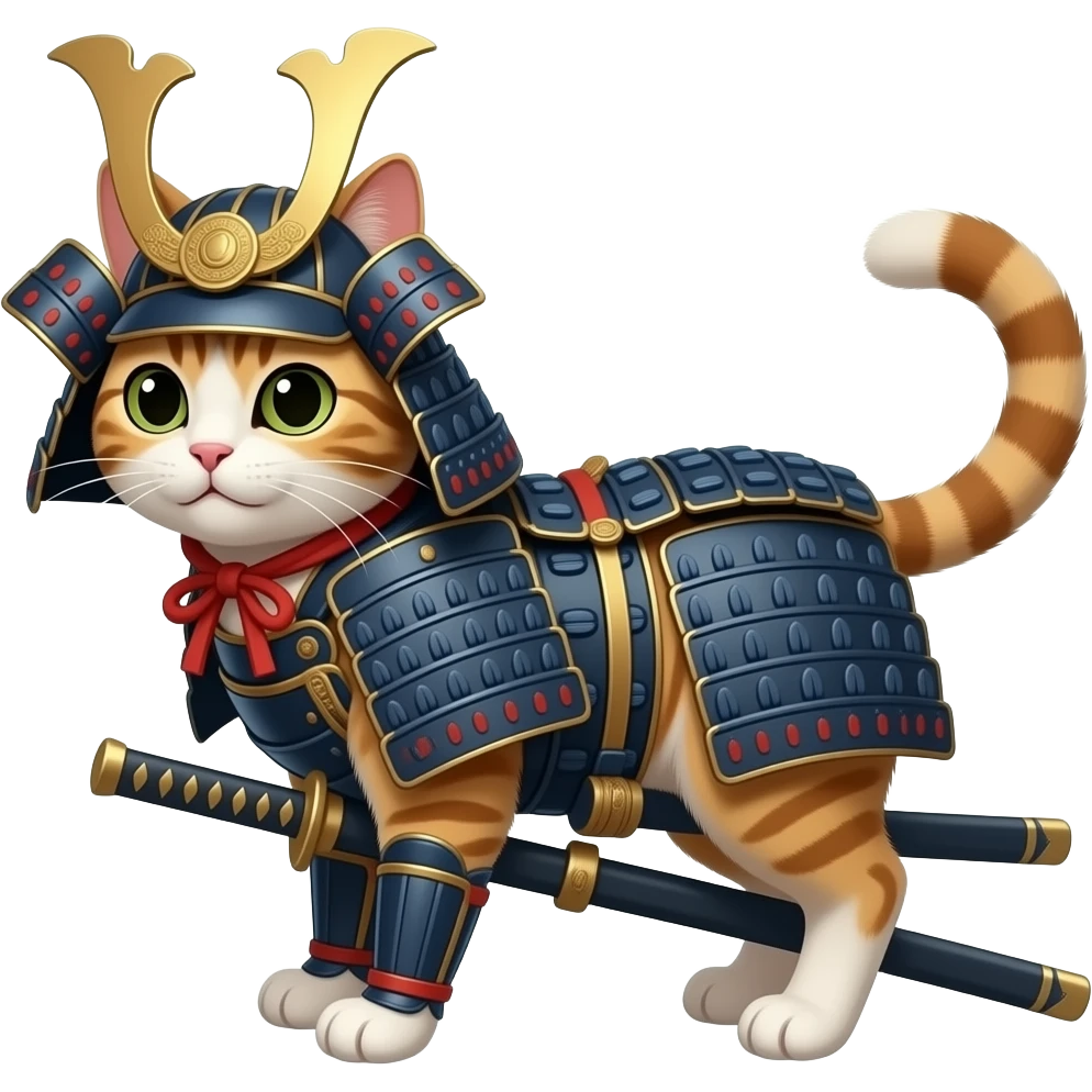 Samurai gato emoji