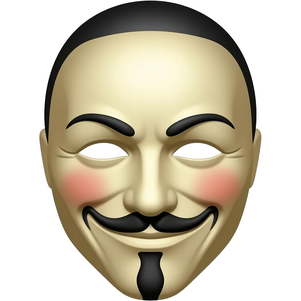 evil anonymous mask emoji