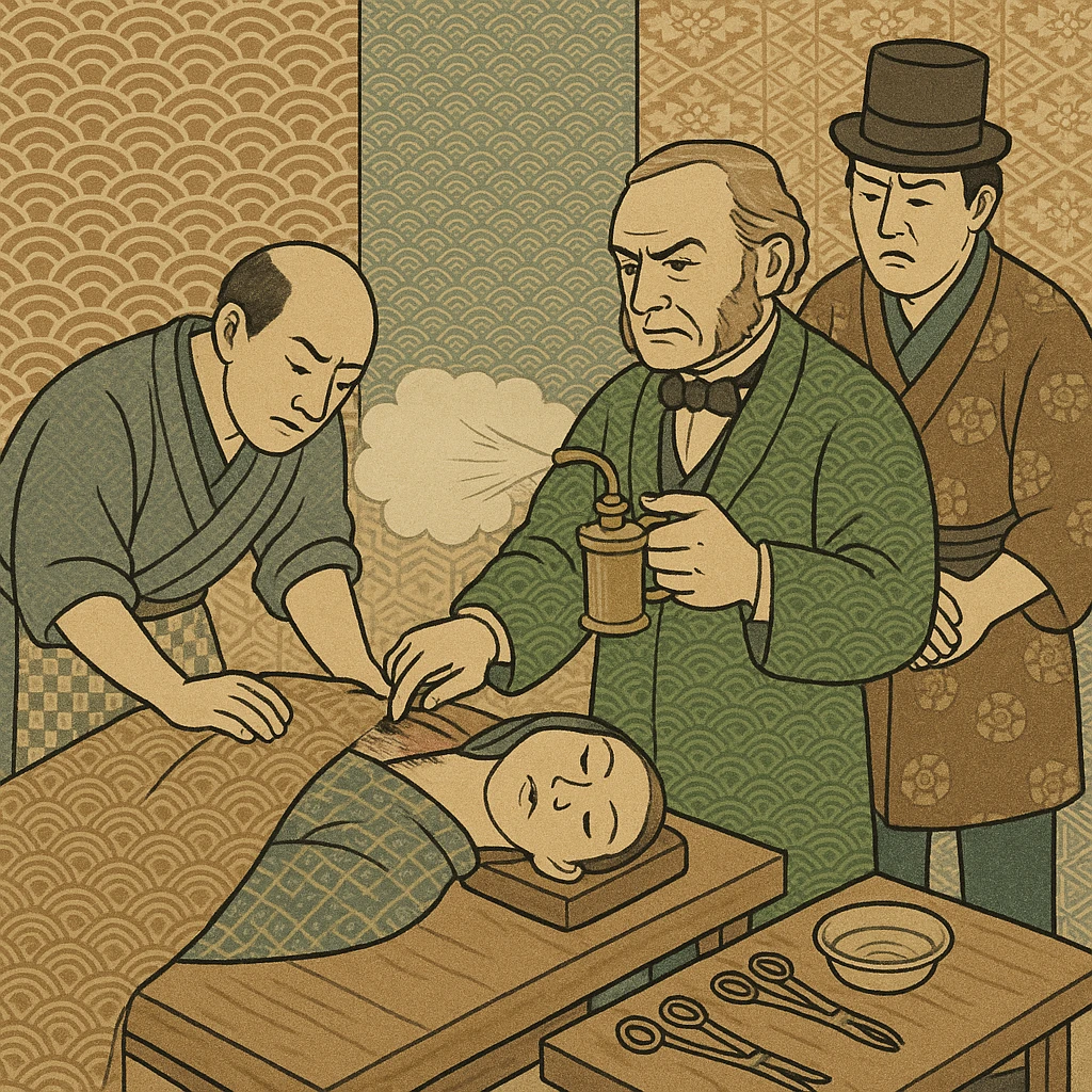 joseph listers use of the carbolic spray during a victorian operation emoji