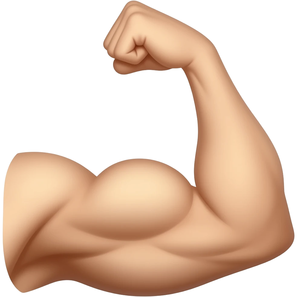 cánh tay cơ bắp emoji