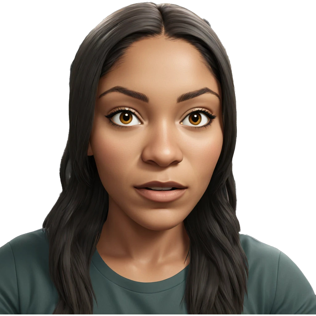 realistic portrait of girl emoji