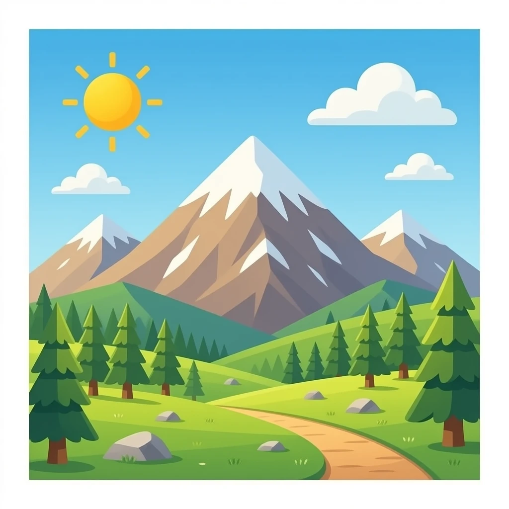 згенеруй скелясту гору,  без ланшафту і трави, це кам'яна гора, на піку немає снігу emoji