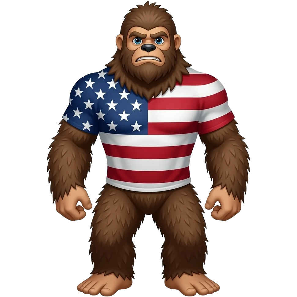 patriotic sasquatch emoji