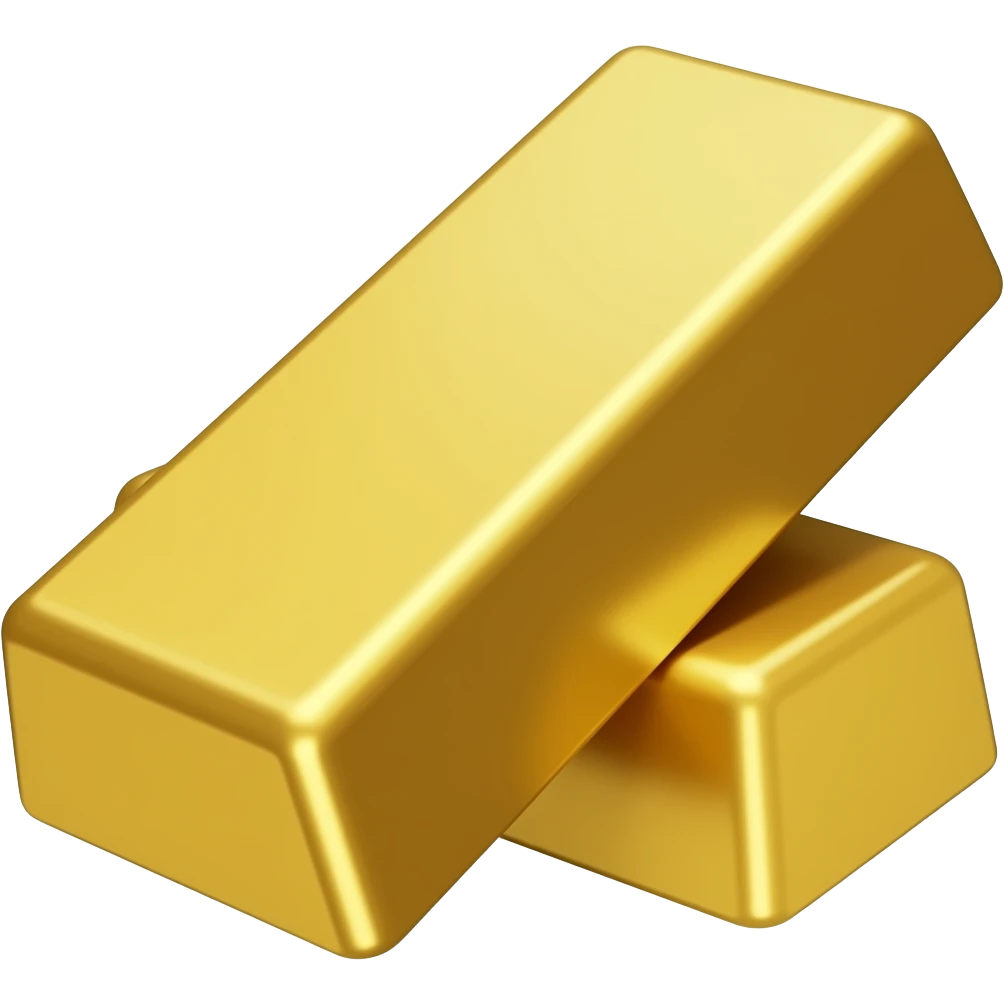 gold bar one piece emoji
