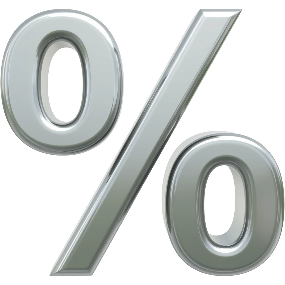 5% percentage sign emoji