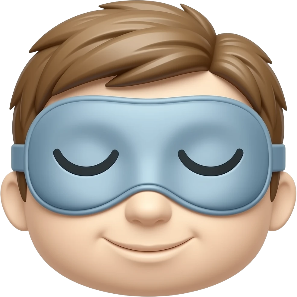 sleeping eye mask emoji