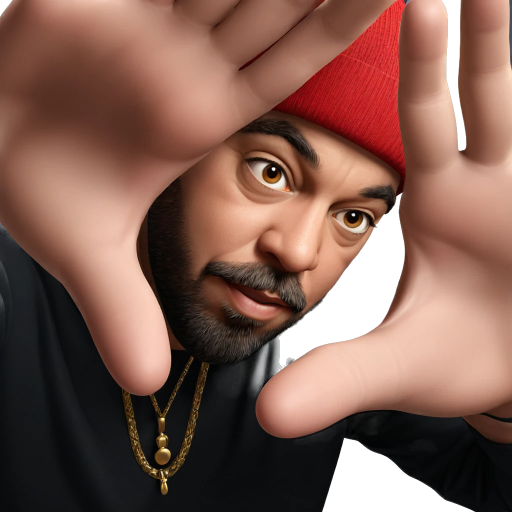 male portrait with hat emoji