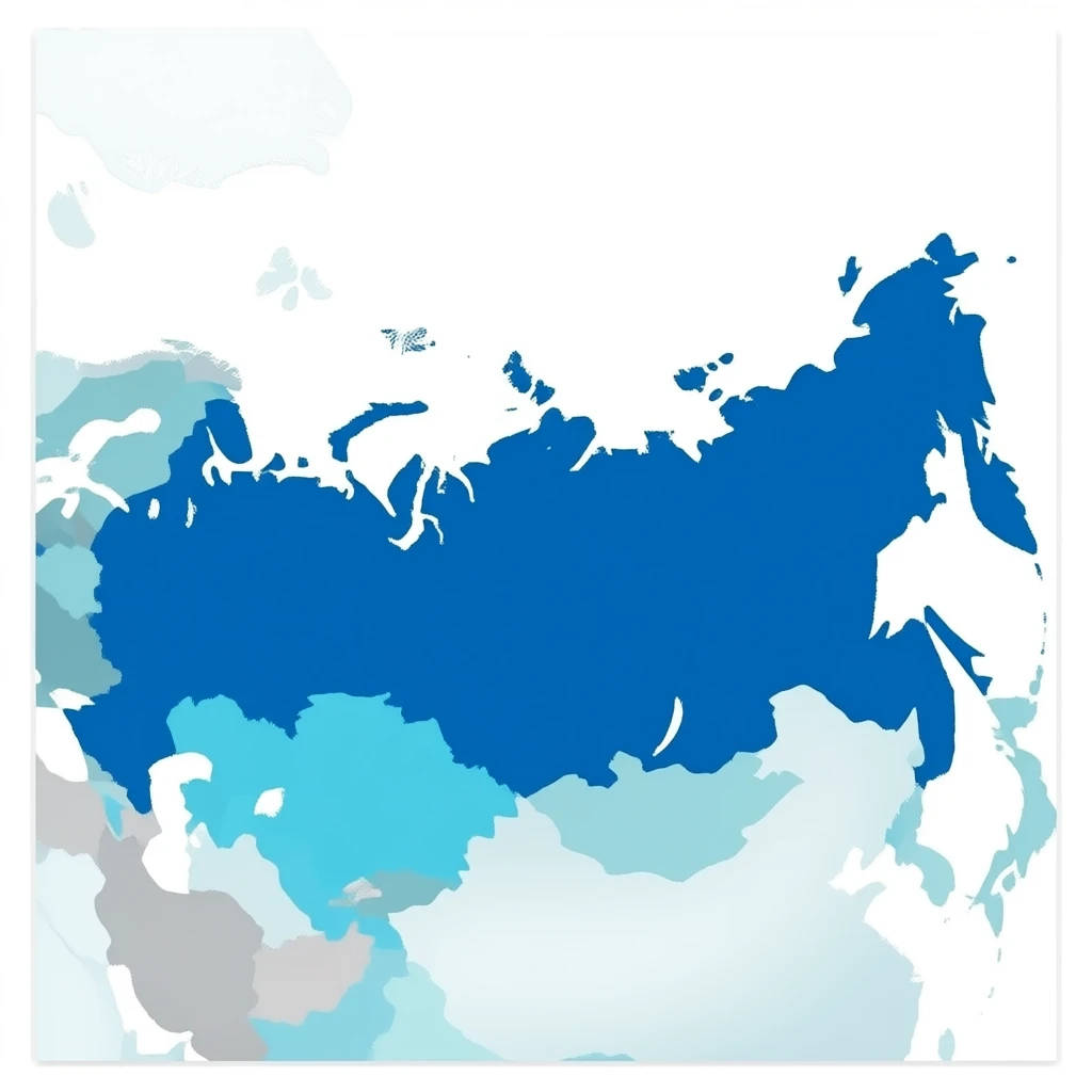 Map russia, professional look, use colors Dark blue, Deep blue, Sky blue, Sea turquoise, Sky white, Coastal grey emoji