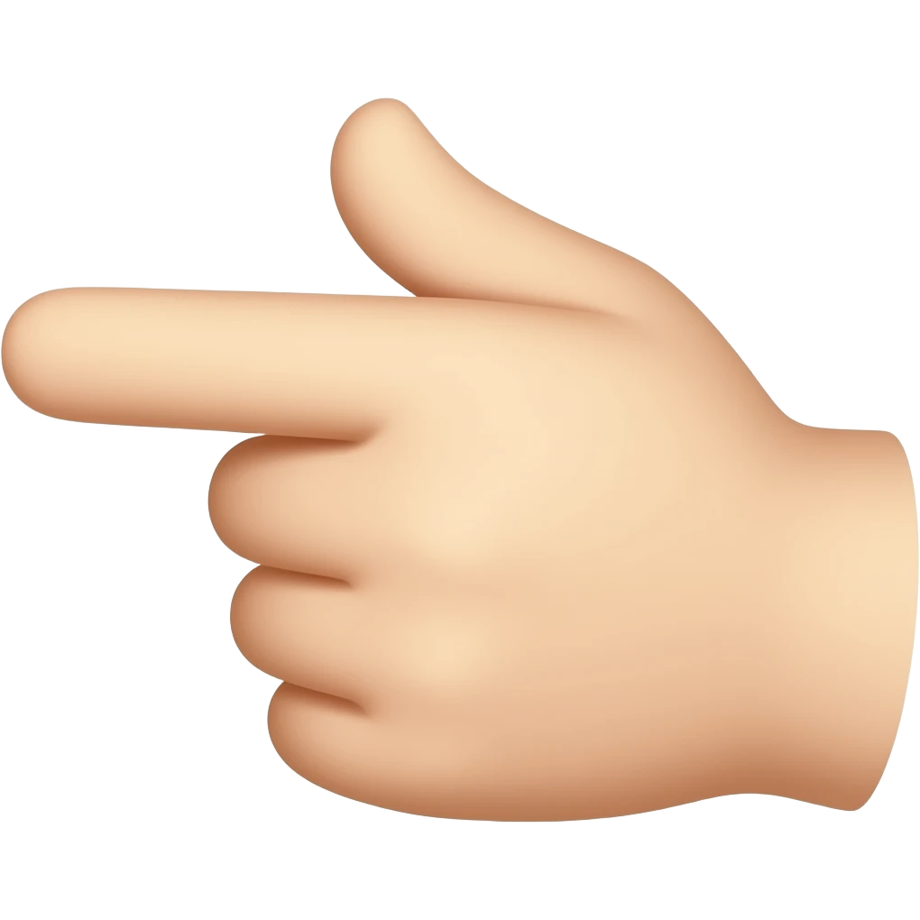 hand pointer emoji
