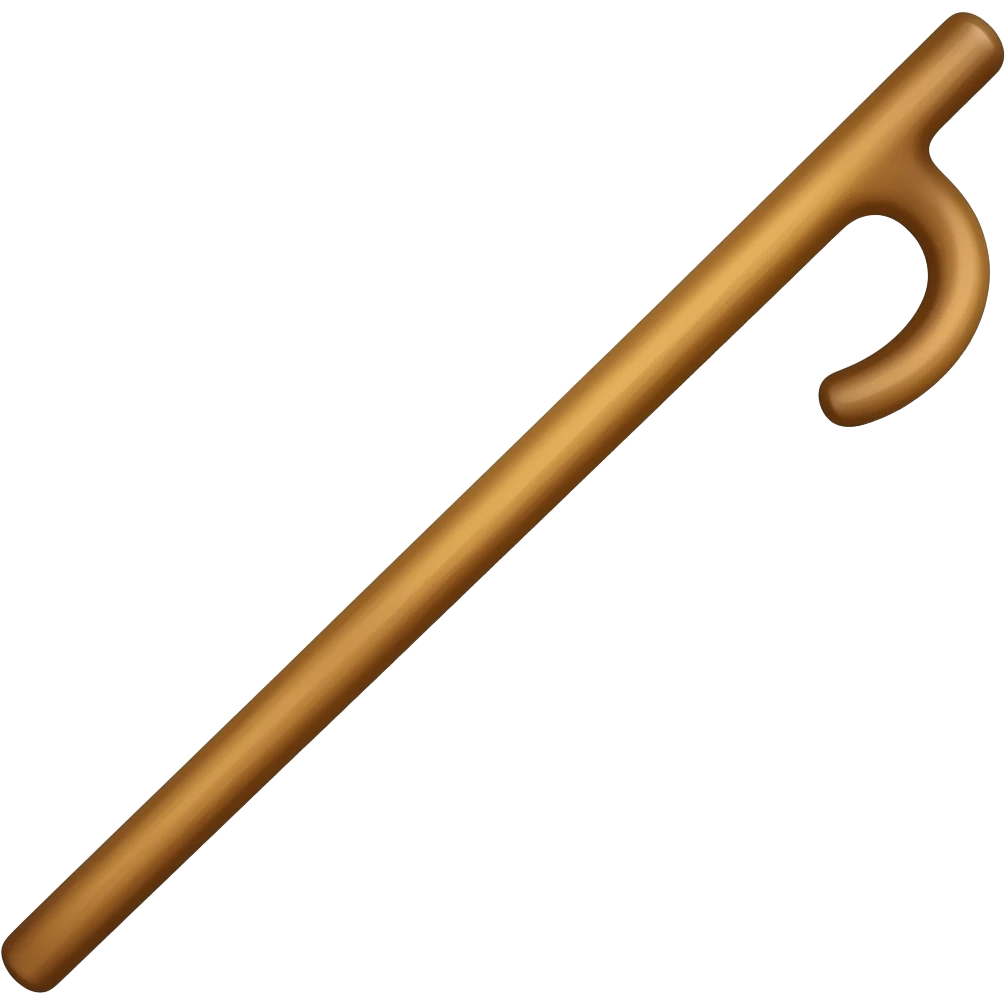 walking stick emoji