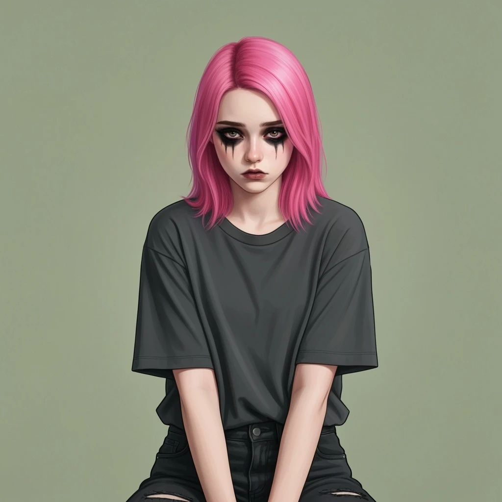 emo profile picture, cute, expressive, minimal, variation 4 emoji