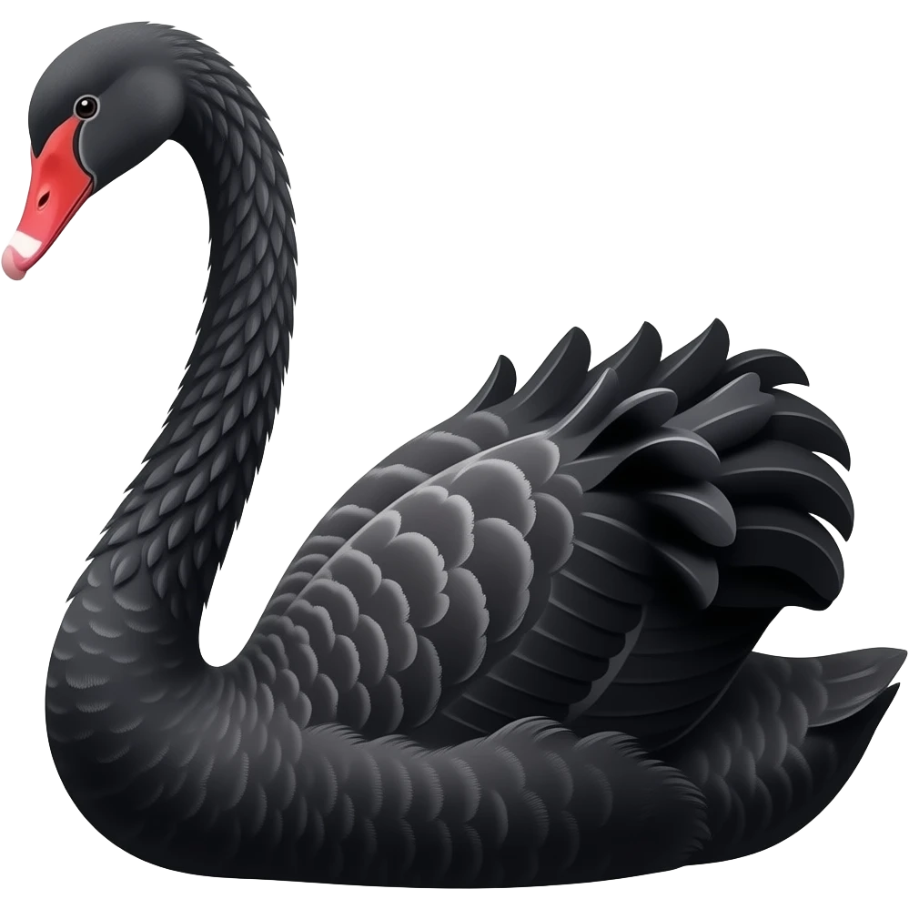 Black swan emoji