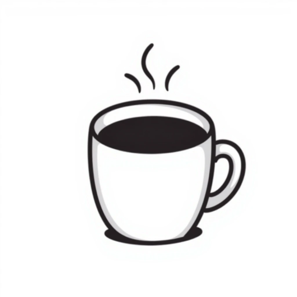 A coffee cup emoji